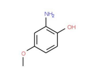 2-Amino-4-methoxyphenol (CAS 20734-76-3) - chemical structure image