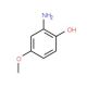 2-Amino-4-methoxyphenol (CAS 20734-76-3) - chemical structure image