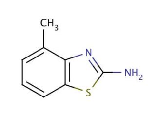 2-Amino-4-methylbenzothiazole (CAS 1477-42-5) - chemical structure image