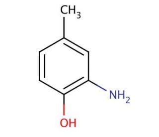 2-Amino-4-methylphenol (CAS 95-84-1) - chemical structure image