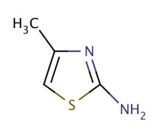 2-Amino-4-methylthiazole (CAS 1603-91-4) - chemical structure image