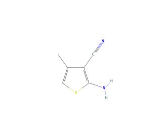 2-Amino-4-methylthiophene-3-carbonitrile (CAS 4623-55-6) - chemical structure image