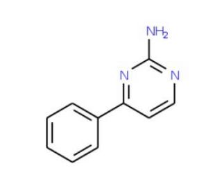 2-Amino-4-phenylpyrimidine (CAS 2305-87-5) - chemical structure image