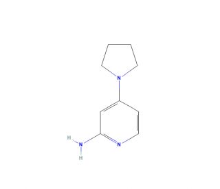 2-Amino-4-(pyrrolidin-1-yl)pyridine (CAS 722550-01-8) - chemical structure image