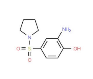 2-Amino-4-(pyrrolidine-1-sulfonyl)-phenol - chemical structure image