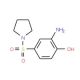 2-Amino-4-(pyrrolidine-1-sulfonyl)-phenol - chemical structure image