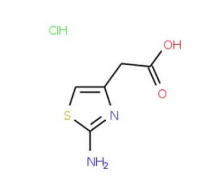 2-Amino-4-thiazoleacetic acid hydrochloride (CAS 66659-20-9) - chemical structure image