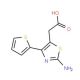 (2-Amino-4-thiophen-2-yl-thiazol-5-yl)-acetic acid - chemical structure image
