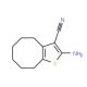 2-amino-4H,5H,6H,7H,8H,9H-cycloocta[b]thiophene-3-carbonitrile (CAS 40106-14-7) - chemical structure image