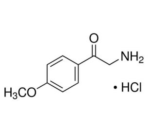 2-Amino-4&prime;-methoxyacetophenone hydrochloride (CAS 3883-94-1) - chemical structure image
