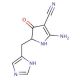 2-amino-5-(1H-imidazol-4-ylmethyl)-4-oxo-4,5-dihydro-1H-pyrrole-3-carbonitrile - chemical structure image
