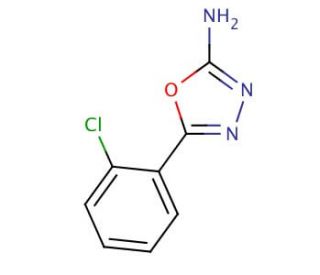 2-Amino-5-(2-chlorophenyl)-1,3,4-oxadiazole (CAS 2138-98-9) - chemical structure image