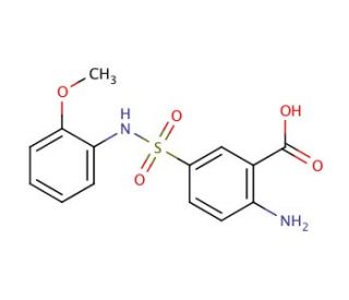 2-Amino-5-(2-methoxy-phenylsulfamoyl)-benzoic acid - chemical structure image