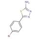 2-Amino-5-(4-bromophenyl)-1,3,4-thiadiazole (CAS 13178-12-6) - chemical structure image