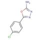2-Amino-5-(4-chlorophenyl)-1,3,4-oxadiazole (CAS 33621-61-3) - chemical structure image