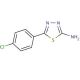 2-Amino-5-(4-chlorophenyl)-1,3,4-thiadiazole (CAS 28004-62-8) - chemical structure image