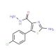2-Amino-5-(4-chlorophenyl)-1,3-thiazole-4-carbohydrazide - chemical structure image