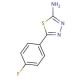 2-Amino-5-(4-fluorophenyl)-1,3,4-thiadiazole (CAS 942-70-1) - chemical structure image
