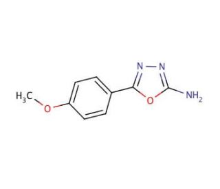 2-Amino-5-(4-methoxyphenyl)-1,3,4-oxadiazole (CAS 5711-61-5) - chemical structure image