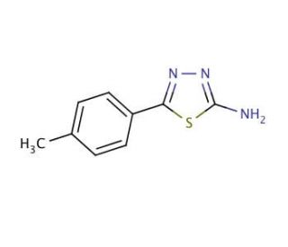 2-Amino-5-(4-methylphenyl)-1,3,4-thiadiazole (CAS 26907-54-0) - chemical structure image