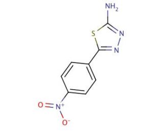 2-Amino-5-(4-nitrophenyl)-1,3,4-thiadiazole (CAS 833-63-6) - chemical structure image