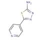 2-Amino-5-(4-pyridinyl)-1,3,4-thiadiazole (CAS 2002-04-2) - chemical structure image