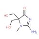 2-Amino-5,5-bis-hydroxymethyl-1-methyl-1,5-dihydro-imidazol-4-one - chemical structure image