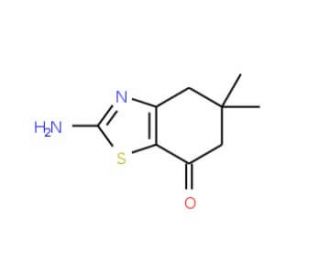 2-Amino-5,5-dimethyl-5,6-dihydro-4H-benzothiazol-7-one (CAS 1629-95-4) - chemical structure image