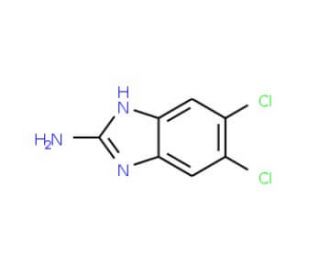2-Amino-5,6-dichlorobenzimidazole (CAS 18672-03-2) - chemical structure image