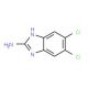 2-Amino-5,6-dichlorobenzimidazole (CAS 18672-03-2) - chemical structure image