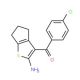 (2-amino-5,6-dihydro-4H-cyclopenta[b]thien-3-yl)(4-chlorophenyl)methanone (CAS 304018-04-0) - chemical structure image
