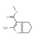 2-Amino-5,6-dihydro-4H-cyclopenta[b]thiophene-3-carboxylic acid methyl ester (CAS 184174-80-9) - chemical structure image