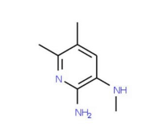 2-Amino-5,6-dimethyl-3-methylaminopyridine (CAS 161091-50-5) - chemical structure image