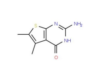2-amino-5,6-dimethyl-3H,4H-thieno[2,3-d]pyrimidin-4-one - chemical structure image