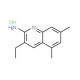 2-Amino-5,7-dimethyl-3-ethylquinoline hydrochloride (CAS 1172329-99-5) - chemical structure image