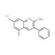 2-Amino-5,7-dimethyl-3-phenylquinoline hydrochloride (CAS 1171149-10-2) - chemical structure image