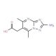 (2-amino-5,7-dimethyl[1,2,4]triazolo[1,5-a]pyrimidin-6-yl)acetic acid - chemical structure image