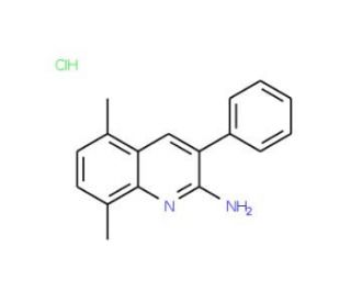 2-Amino-5,8-dimethyl-3-phenylquinoline hydrochloride (CAS 1170814-17-1) - chemical structure image