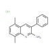 2-Amino-5,8-dimethyl-3-phenylquinoline hydrochloride (CAS 1170814-17-1) - chemical structure image