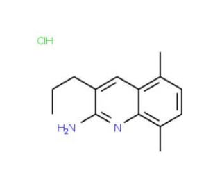 2-Amino-5,8-dimethyl-3-propylquinoline hydrochloride (CAS 1170435-03-6) - chemical structure image