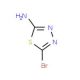 2-Amino-5-bromo-1,3,4-thiadiazole (CAS 37566-39-5) - chemical structure image