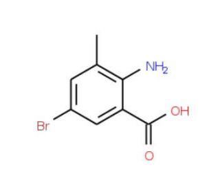 2-Amino-5-bromo-3-methylbenzoic acid (CAS 206548-13-2) - chemical structure image