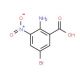2-Amino-5-bromo-3-nitrobenzoic acid (CAS 58580-07-7) - chemical structure image