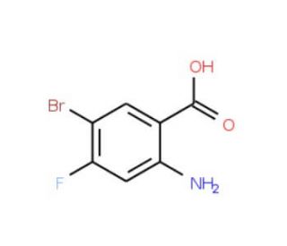 2-Amino-5-bromo-4-fluorobenzoic acid (CAS 143945-65-7) - chemical structure image