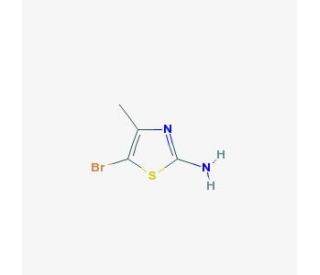 2-Amino-5-bromo-4-methylthiazole (CAS 3034-57-9) - chemical structure image
