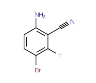 2-Amino-5-bromo-6-fluorobenzonitrile - chemical structure image