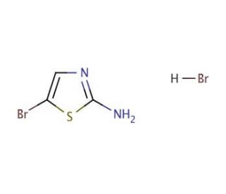 2-Amino-5-bromothiazole monohydrobromide (CAS 61296-22-8) - chemical structure image