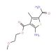 2-Amino-5-carbamoyl-4-methyl-thiophene-3-carboxylic acid 2-methoxy-ethyl ester - chemical structure image