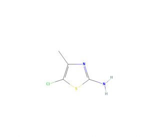 2-Amino-5-chloro-4-methyl-1,3-thiazole (CAS 5316-76-7) - chemical structure image