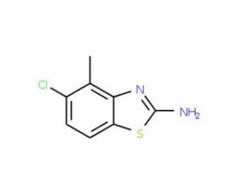 2-Amino-5-chloro-4-methylbenzothiazole (CAS 65373-18-4) - chemical structure image